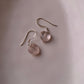 Silver Rose Quartz Crystal Earrings for Healing
