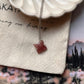Strawberry Quartz Clover Necklace for Healing Energy