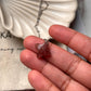 Strawberry Quartz Clover Crystal Necklace for Good Luck