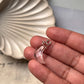 Crescent Moon Crystal Charm with Clear Quartz