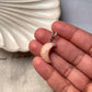 Pink Opal Crescent Moon Charm for Emotional Healing 