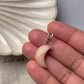 Crescent Moon Pink Opal Crystal Pendant 