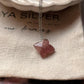 Clover-Shaped Strawberry Quartz Crystal Necklace