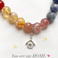 Handmade 'I Deserve It All' Bracelet with Home/House Silver Charm for Positive Energy