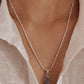 Timeless vintage rose pendant in sterling silver