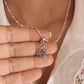 Charming vintage rose silver pendant