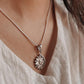 Yin Yang sun and moon symbol pendant in silver