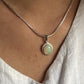 Natural Ethiopian Opal Boho Pendant in Silver 925