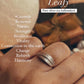 Sterling Silver Ring with Detailed Leaf Band