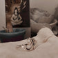 Timeless Plain Om Aum Ring in Silver