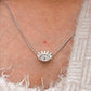 Handcrafted evil eye shape CZ silver pendant for protection and style
