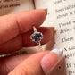 Victorian-style Iolite ring in sterling silver for a classic touch