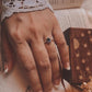 Iolite Victorian style ring in 925 sterling silver