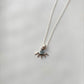 Timeless Blue Topaz Evil Eye Silver Pendant Necklace