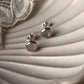 6mm Rose Quartz Gemstone Studs in Sterling Silver