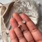 Delicate 6mm Rose Quartz Silver Stud Earrings