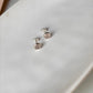 Elegant 6mm Rose Quartz Silver Studs