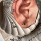 Rose Quartz 6mm Silver Stud Earrings for Daily Wear