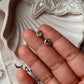 6mm Peridot Gemstone Studs in Sterling Silver