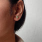6mm Peridot Gemstone Stud Earrings in Silver