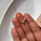 Moonstone Small Crescent Moon Silver Necklace