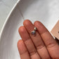 Small Silver Crescent Moon Necklace with Moonstone