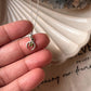 Peridot Crescent Moon Small Silver Necklace