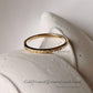 Gold Vermeil Textured Design Stackable Ring