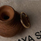 Gold Vermeil Stackable Ring with Textured Detail