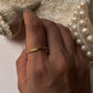 Gold Vermeil Textured Design Stackable Ring