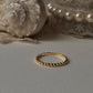 Gold Vermeil Stack Band Ring with Big Dots