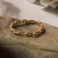 Gold Vermeil Thin Link Stackable Band Ring