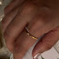 Sleek Gold Vermeil Star Hammered Stackable Ring