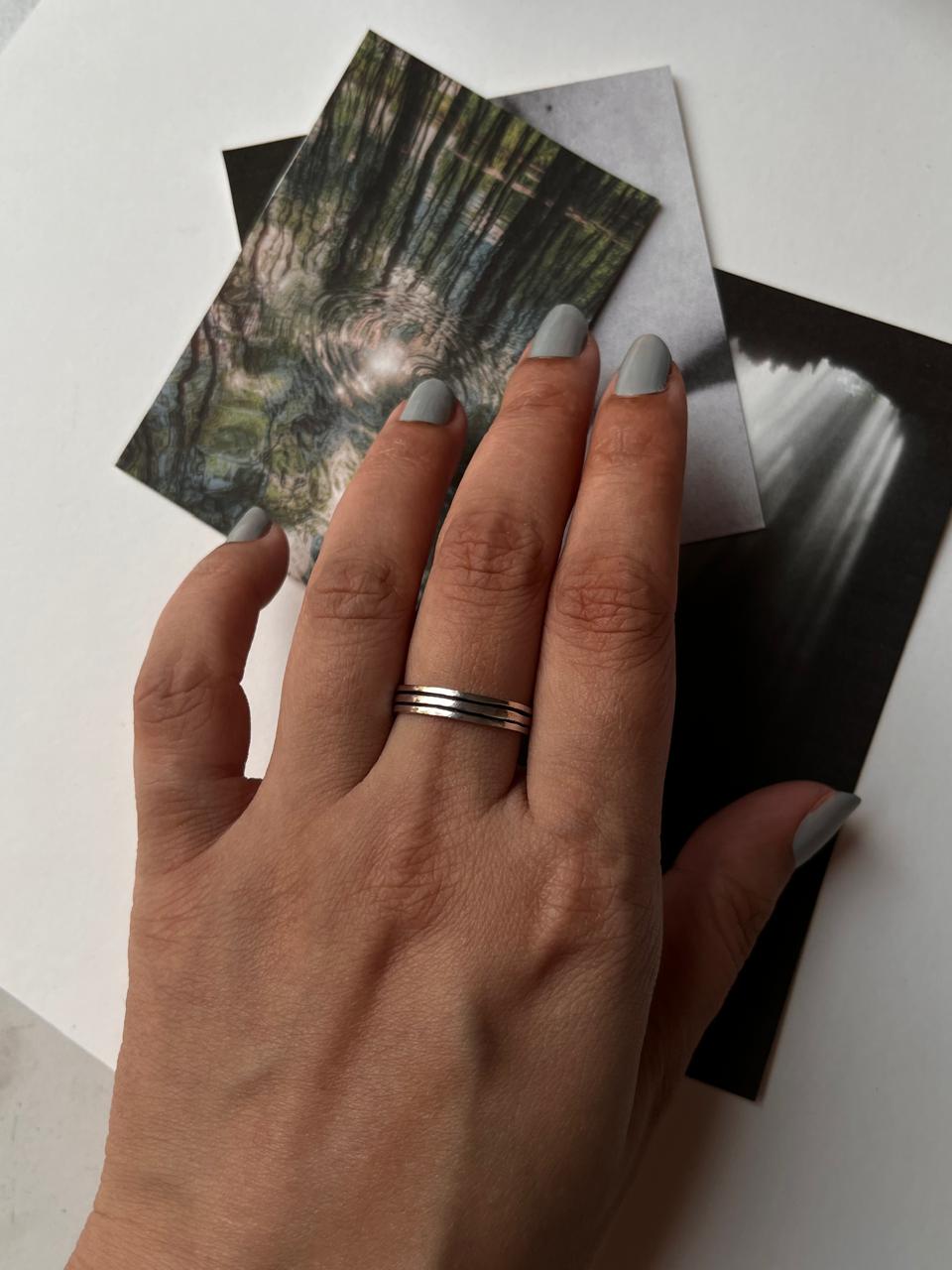 Three Stack Band 925 Sterling Silver Ring