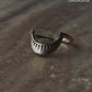Tribal Sunrays Design Stackable Ring in 925 Silver