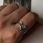 Cherry Blossom Floral Ring in 925 Silver
