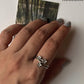 Elegant Cherry Blossom Ring in 925 Silver