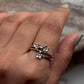Cherry Blossom Flower Ring in 925 Silver