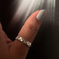 Elegant Star Engraved Ring in 925 Silver