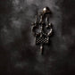 Trishul Damru Big 925 Sterling Silver Pendant