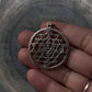 925 Silver Round Shree Yantra Pendant Necklace