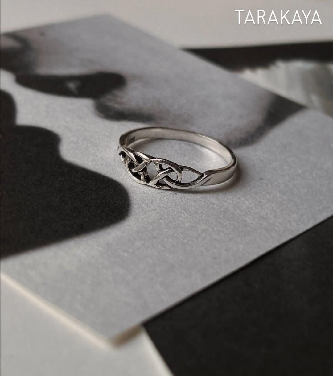 Small Celtic Knot 925 Sterling Silver Ring