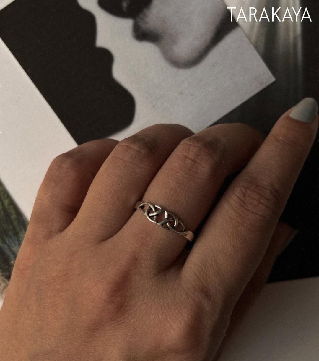 Small Celtic Knot 925 Sterling Silver Ring