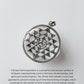 Round Shree Yantra Pendant in Sterling Silver