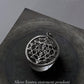Big Round Shree Yantra Pendant in 925 Silver