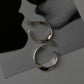 Italian Twist Half Hoops in Sterling Silver