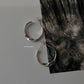 Twisted Half Hoops in 925 Silver with Italian Design