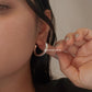 925 Silver Twist Half Hoops with Italian Craft