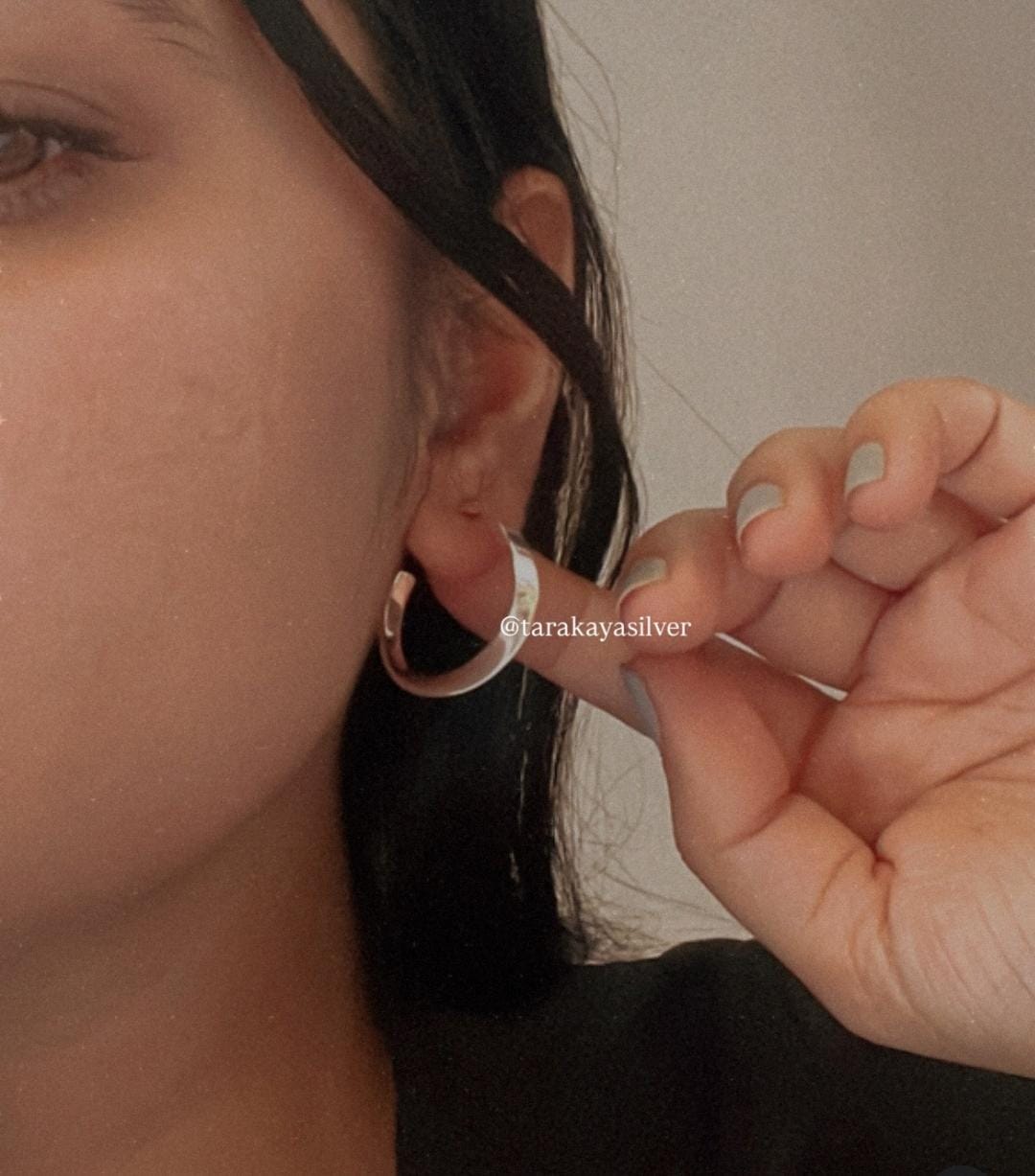 925 Silver Twist Half Hoops with Italian Craft
