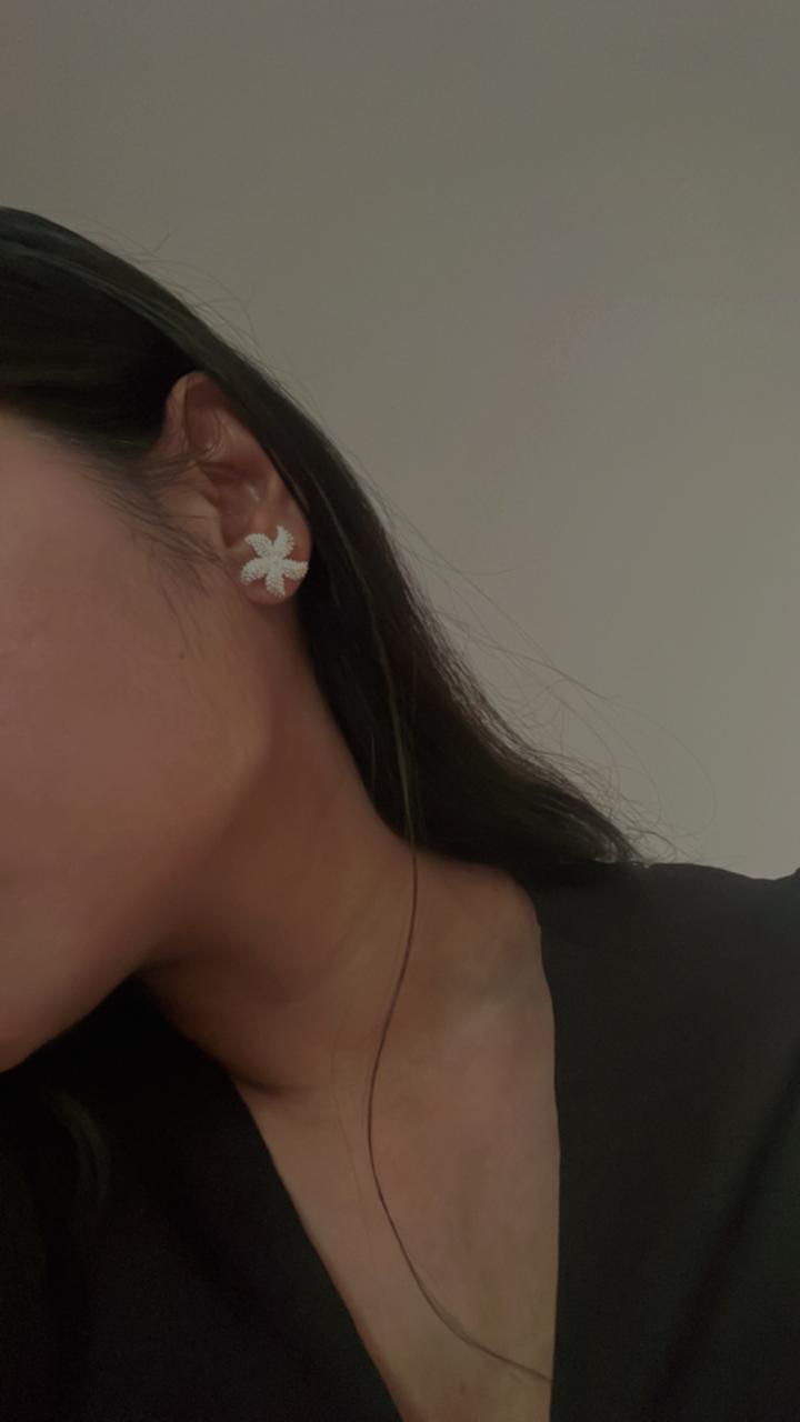 Statement Star Fish Studs in 925 Silver